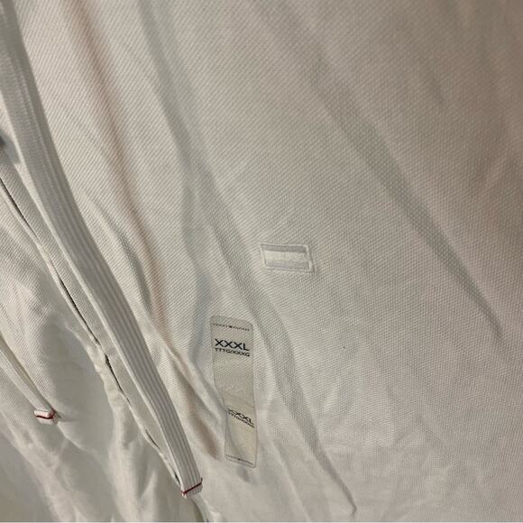 NWT Tommy Hilfiger White Hooded Zip-Up Jacket 3XL cotton - Picture 2 of 12